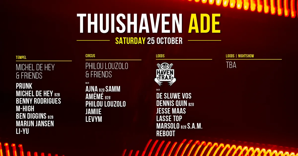 Thuishaven Day & Night Saturday — ADE