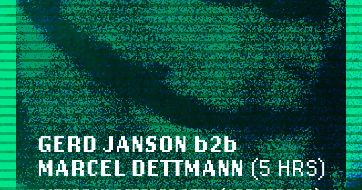ADE SPECIAL Gerd Janson b2b Marcel Dettmann (5HRS) — ADE