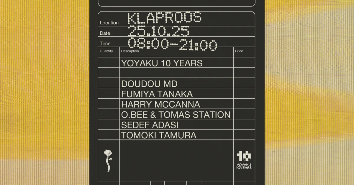 SlapFunk x Yoyaku 10yrs - Klaproos — ADE