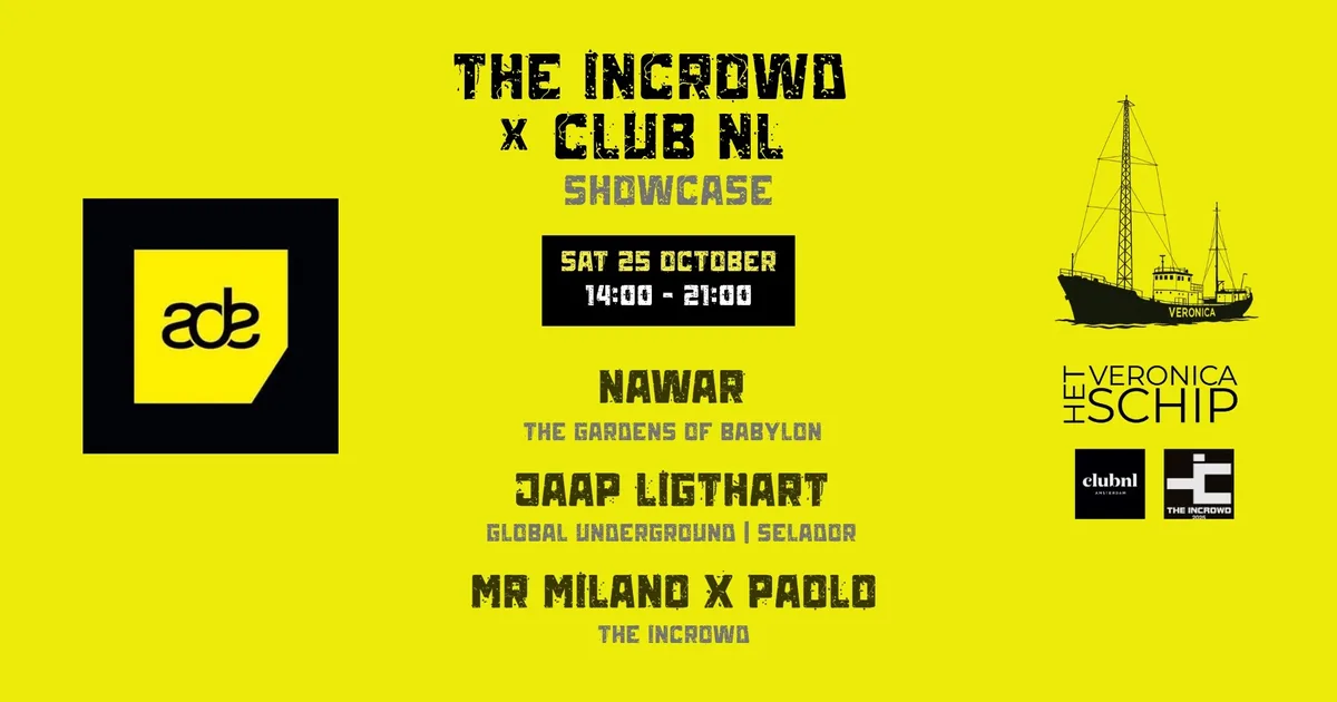 The Incrowd x Club NL ADE Showcase – Het VERONICA Schip