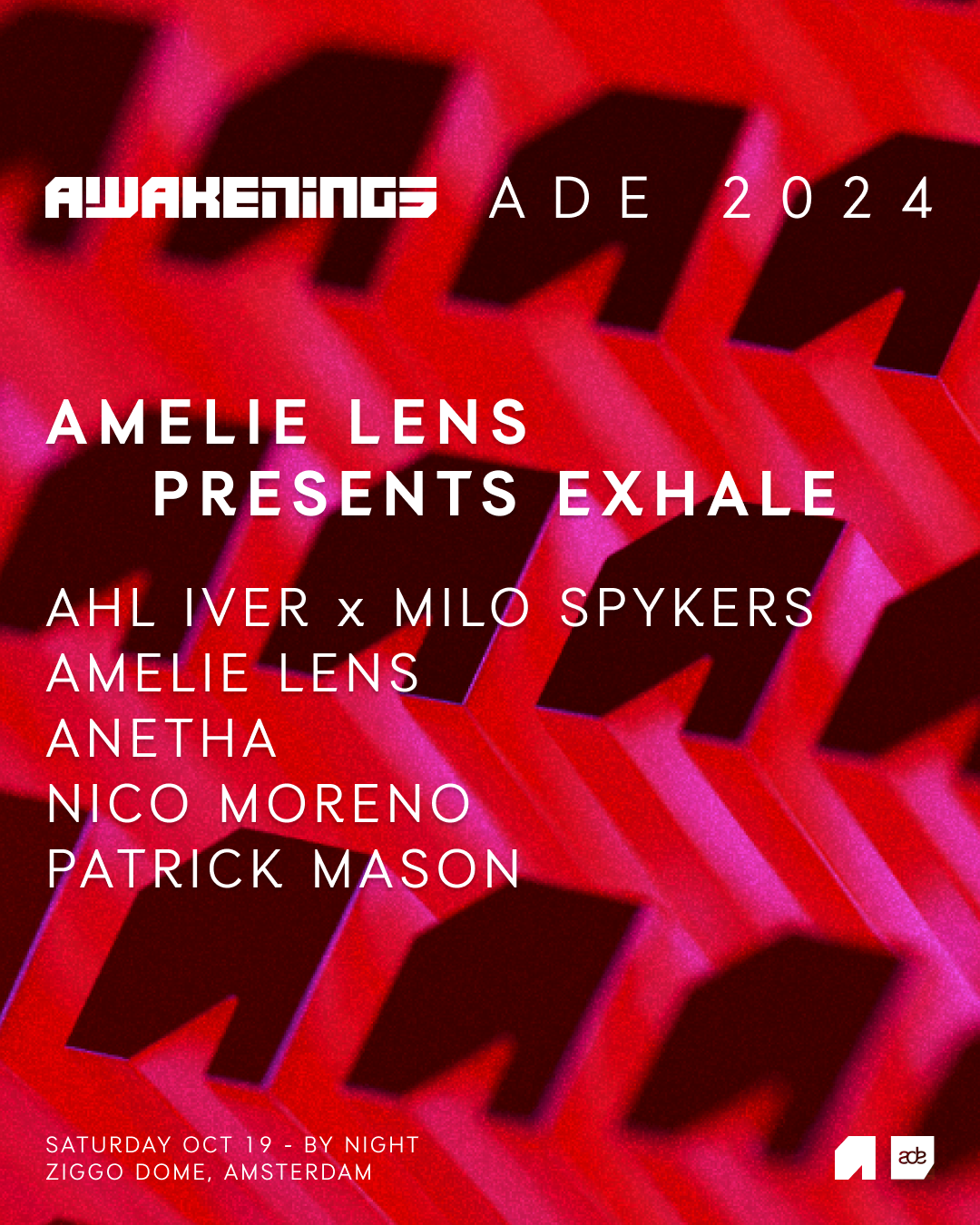 Awakenings ADE Amelie Lens presents Exhale — ADE