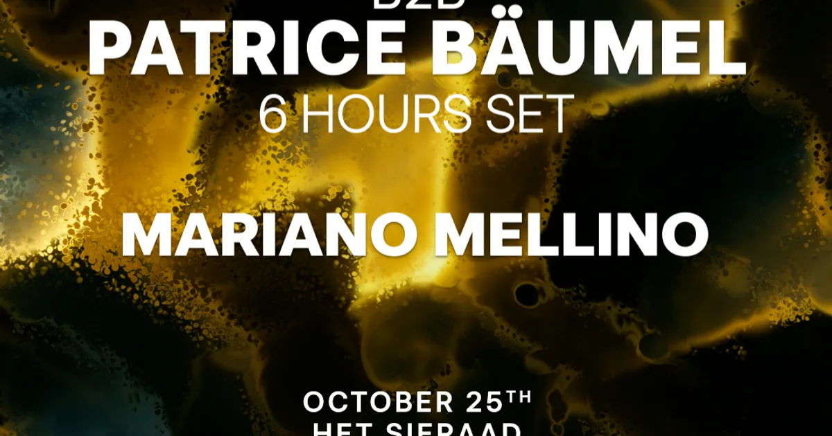 Sasha b2b Patrice Bäumel — ADE